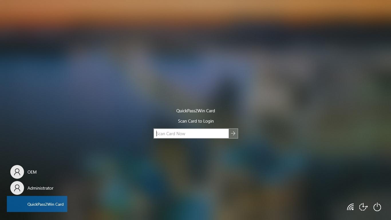 QuickPass2Win Giriş Arayüzü