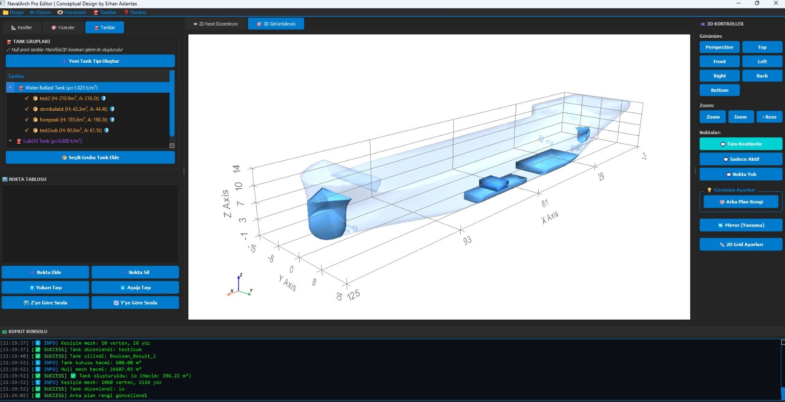NavalArch Pro Editor — Main Interface